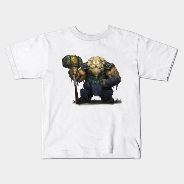 Dwarf warrior Kids T-Shirt by zutyn